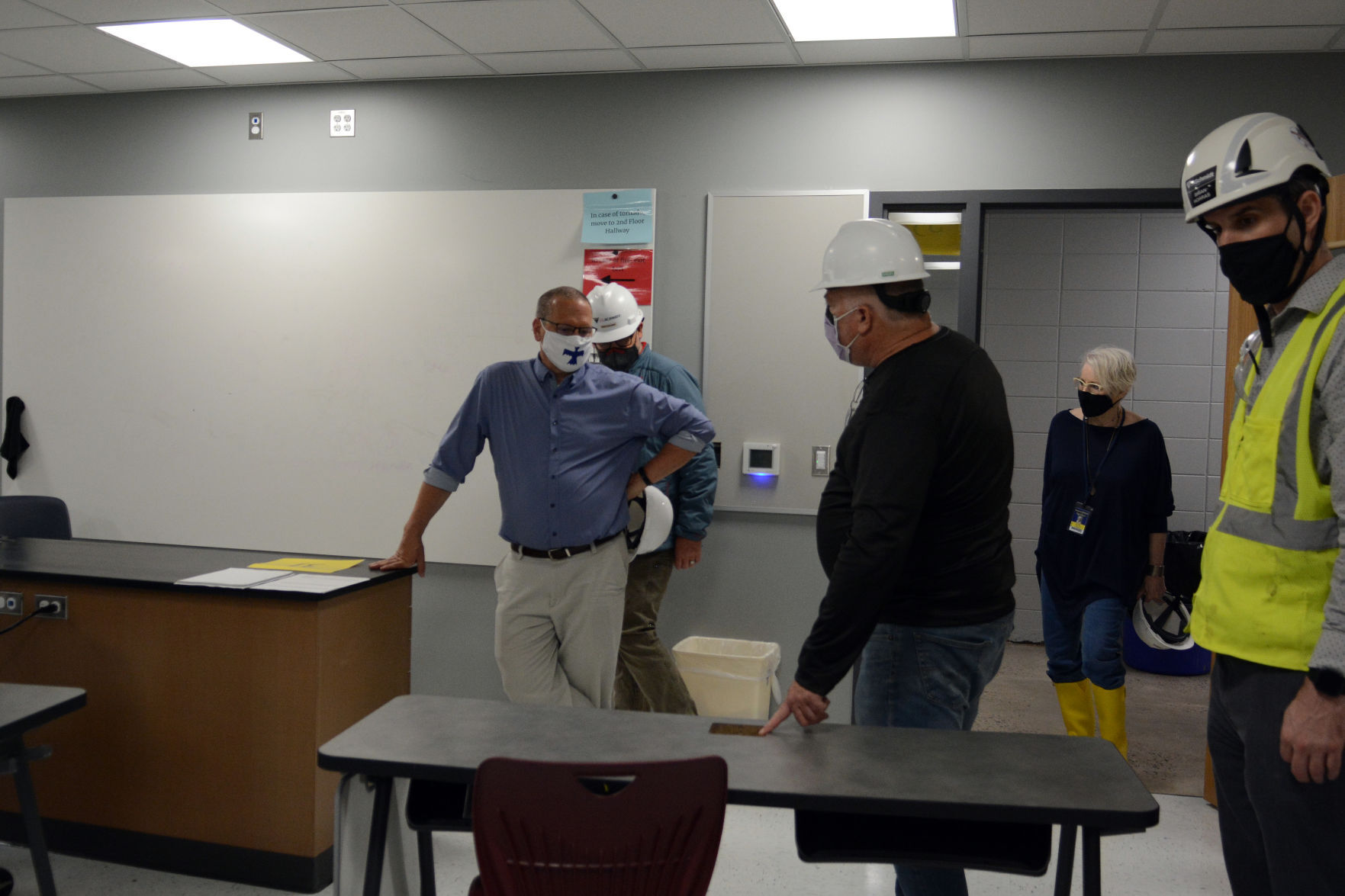 Baraboo school construction tour May 3, 2021